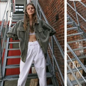 Free People Ruby Jacket in olive green